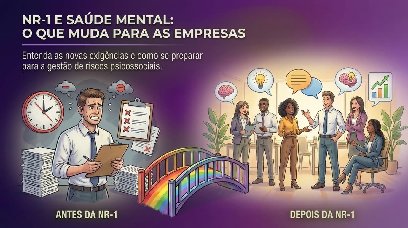 NR-1 e saúde mental nas empresas: o que a norma exige e como aplicar na prática