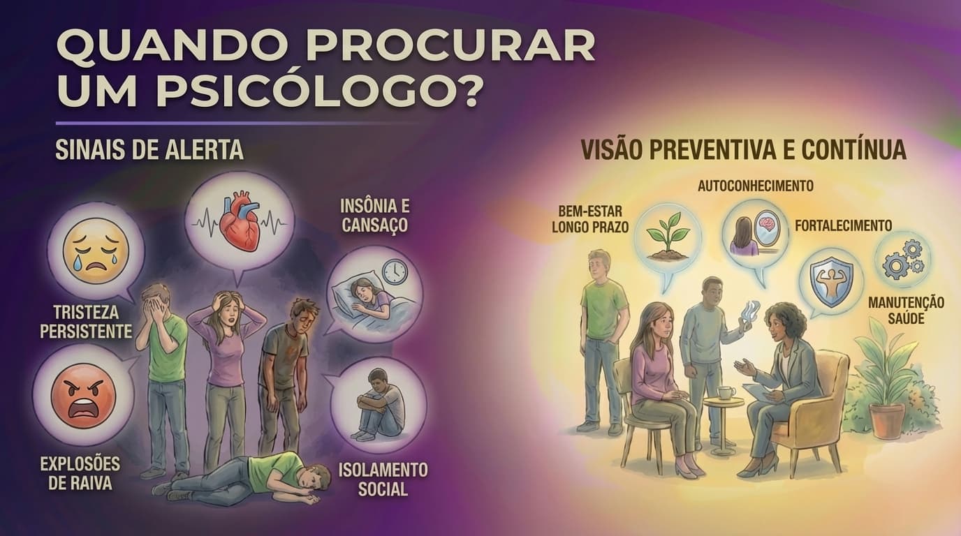 Quando devo procurar um psicólogo? Sinais que indicam que é hora de buscar ajuda