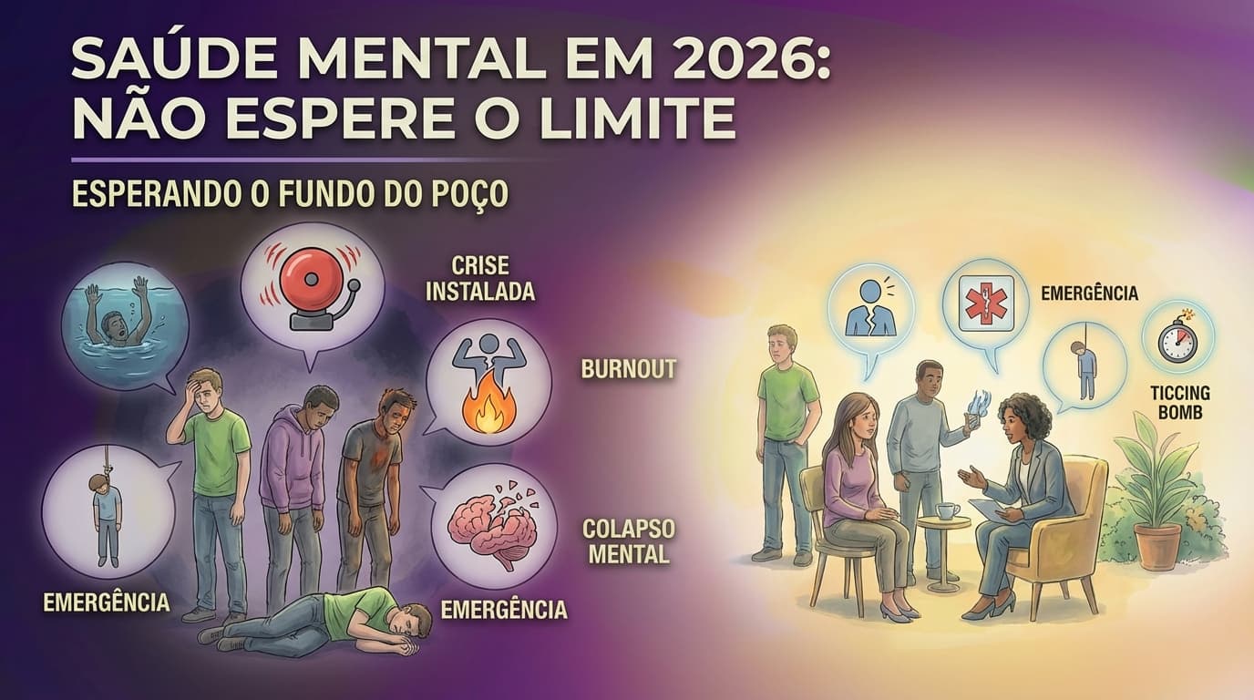 Saúde mental em 2026: por que esperar o limite não será mais uma opção