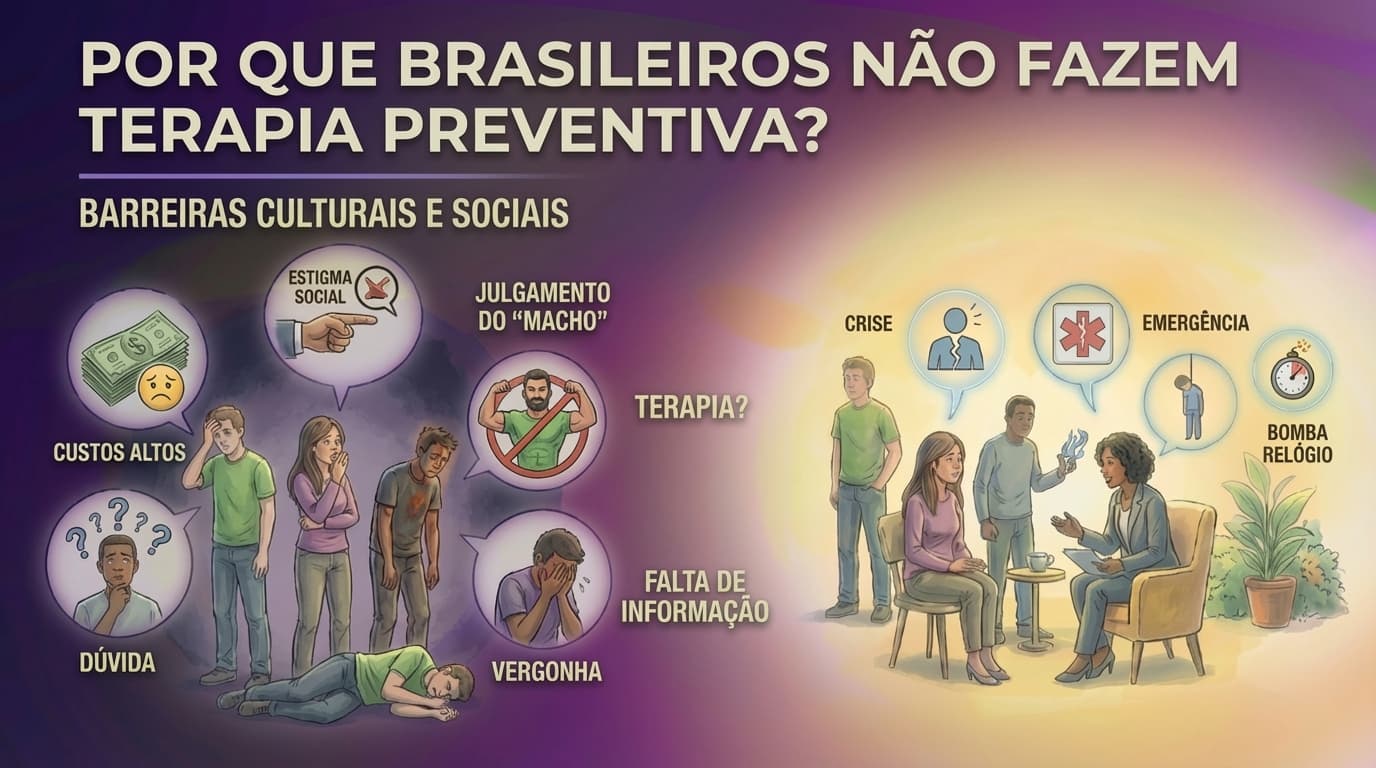 Terapia é importante, mas por que os brasileiros ainda não se tratam de forma preventiva?